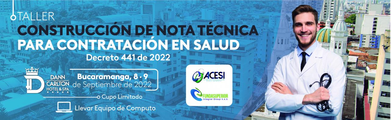 Seminario Taller "CONSTRUCCIÓN DE NOTA TÉCNICA". BUCARAMANGA
