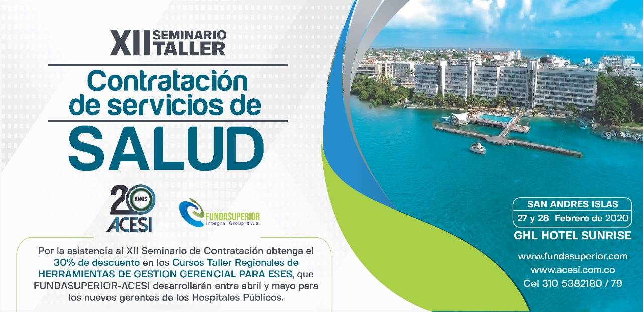 XII Seminario Taller "CONTRATACIÓN DE SERVICIOS DE SALUD"